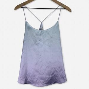 Victorias secret satin cami top blur purple ombre strappy back size M